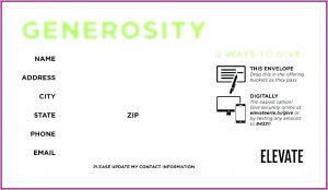 Donation Envelope Template