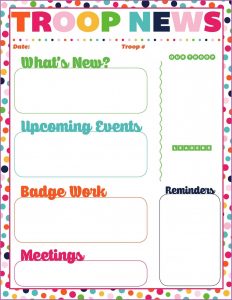 Editable Newsletter Template For Teachers
