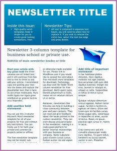 Editable Newsletter Templates Free Download
