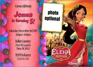 Elena Of Avalor Birthday Invitation Template