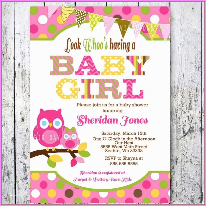 Elephant Themed Baby Shower Template
