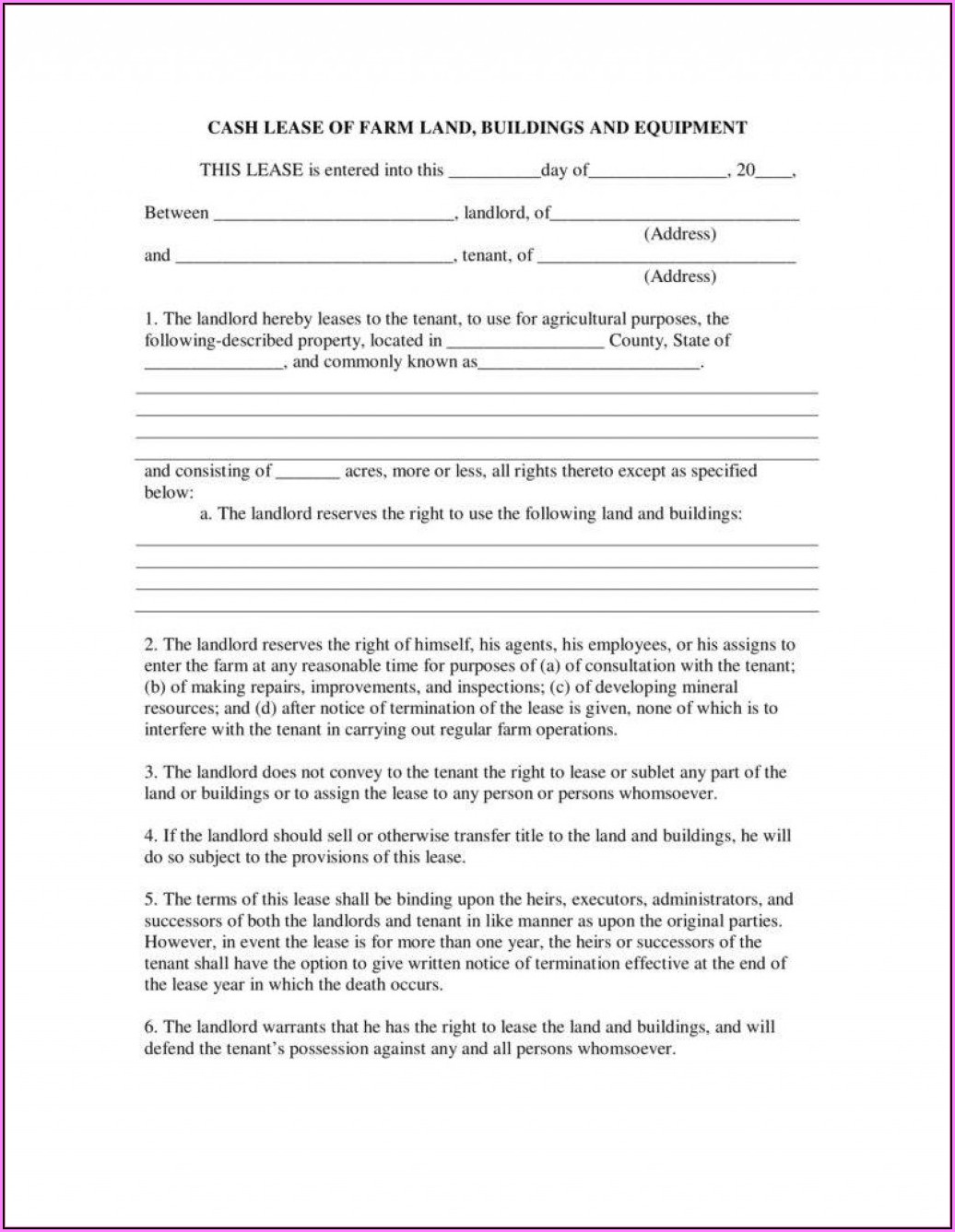 Equipment Rental Agreement Template Australia