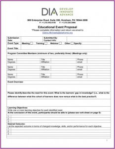 Event Planning Proposal Example Pdf