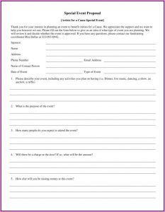 Event Planning Proposal Template Doc