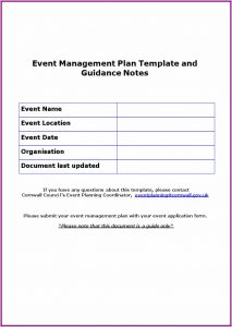 Event Planning Proposal Template Pdf