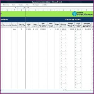 Excel Software Inventory Tracking Template