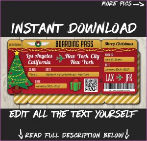 Fake Airline E Ticket Template