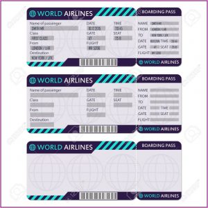 Fake Airline Ticket Template Online