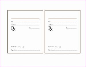 Fake Prescription Template
