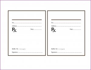 Fake Prescription Template Microsoft Word