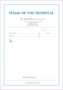 Fake Prescription Template Uk