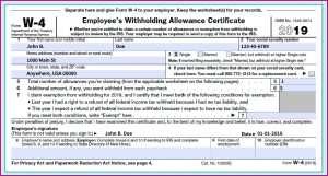 Fillable Form W 9 2019