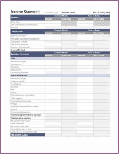 Financial Statement Template Xls India