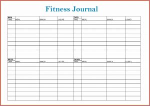 Fitness Journal Template