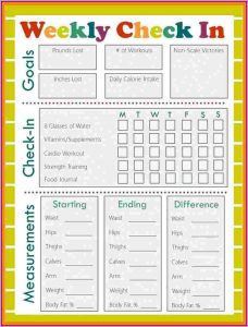 Fitness Journal Template Free