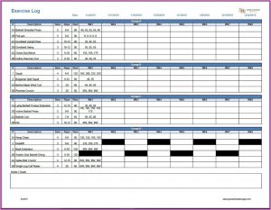 Fitness Journal Template Word
