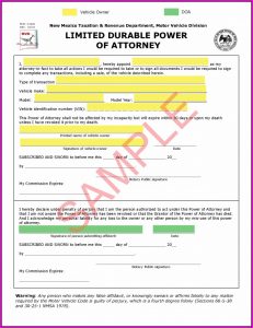 Florida General Durable Power Of Attorney Form Pdf