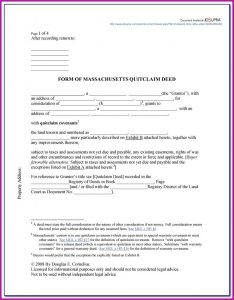 Florida Quit Claim Deed Form Volusia County