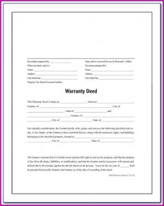 Florida Warranty Deed Form Word