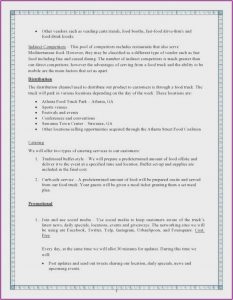 Food Truck Business Plan Format