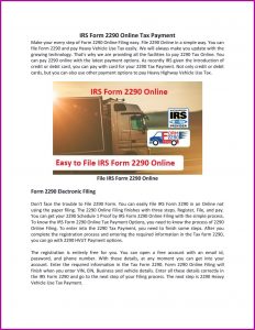 Form 2290 E File