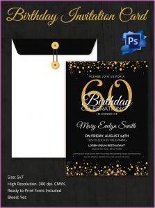 Free 60th Birthday Invitation Templates For Adults