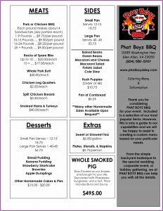 Free Bbq Catering Menu Template