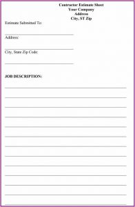 Free Bid Proposal Template Word