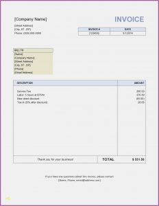 Free Cash Invoice Template Download