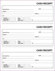 Free Cash Receipt Template Pdf
