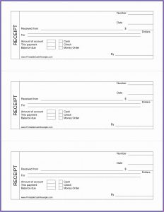 Free Cash Receipt Template Uk