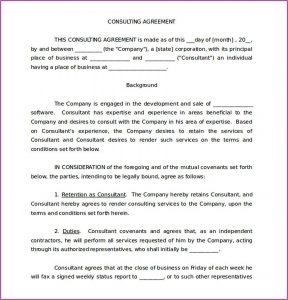 Free Consulting Agreement Template