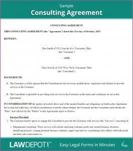 Free Consulting Agreement Template Word