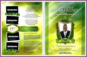 Free Download Pastor Anniversary Program Templates