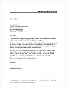 Free Downloadable Cover Letter Template
