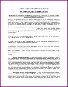 Free Durable Power Of Attorney Template Missouri