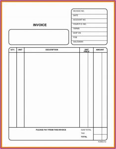 Free Editable Invoice Template Pdf