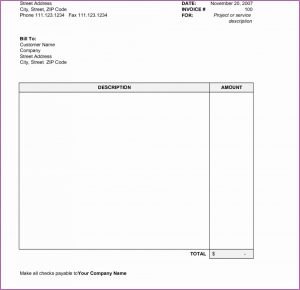 Free Editable Invoice Template Pdf Uk