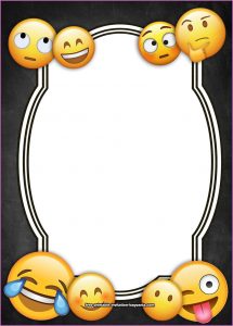 Free Emoji Birthday Invitation Templates