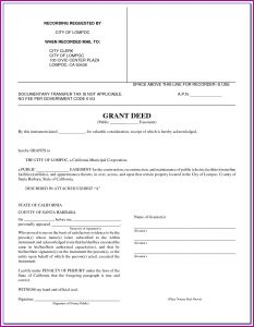 Free Fillable California Grant Deed Form