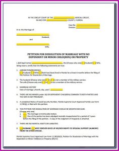 Free Florida Separation Agreement Form
