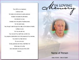 Free Funeral Remembrance Cards Template