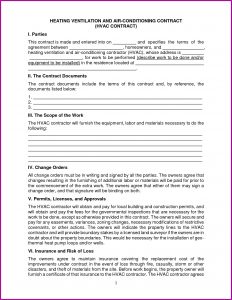 Free Hvac Preventive Maintenance Agreement Template