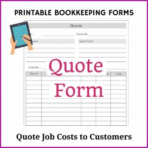 Free Job Estimate Forms