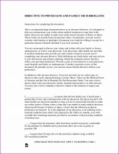 Free Living Will Advance Directive Form