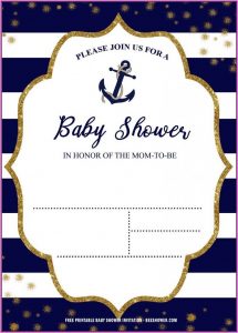 Free Nautical Baby Shower Invitation Templates