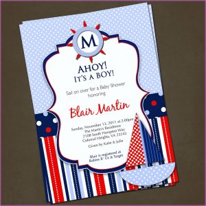 Free Nautical Themed Invitation Templates