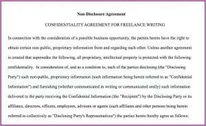 Free Non Disclosure Agreement Template Word Canada