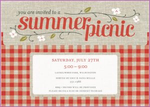 Free Picnic Invitation Template