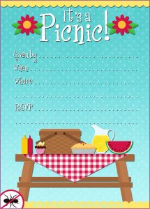 Free Picnic Invitation Template Word